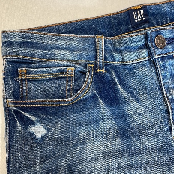 GAP KIDS Blue Stretch MIDI Short Adjustable waist Size 18 - Picture 3 of 10